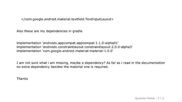 Android : Why attribute app:endIconMode is not found in TextInputLayout? смотреть онлайн
