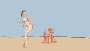 2D анимация девушки в FlipaClip