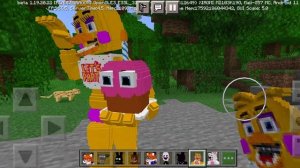 Обзор на мод на ФНАФ 2 в майнкрафт.