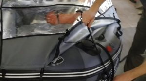 Лодка ПВХ Скат 370 НДНД, Носовой тент, Сумка, Рым, Мягкие накладки