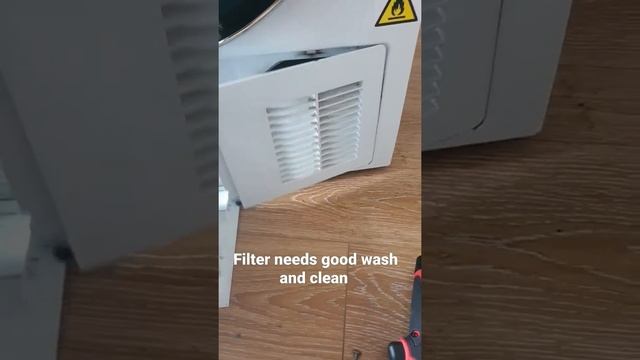 haier 8kg condenser dryer filter check and clean