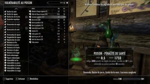 Elder Scrolls V Skyrim - Créer le poison le plus puissant (+ 7000 dégats)