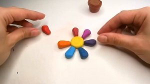 Как слепить цветок в горшке из пластилина