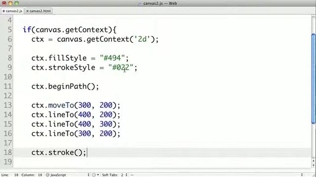 HTML5 Training Course:  Canvas - Paths and Polygons