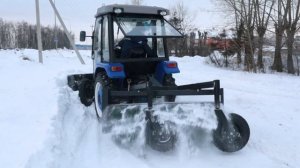 Много снега? Не проблема! / Убираем СНЕГ ОТВАЛОМ, СНЕГОРОТОРОМ И ЩЕТКОЙ!
