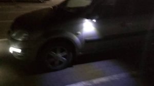 Подсветка зоны выхода в зеркалах Ларгус