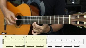 Knockin' On Heaven's Door - Guns N' Roses - Fingerstyle Guitar Tutorial + TAB & Lyrics