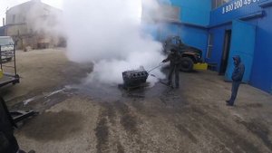 Очистка двигателя с помощью ППУА Юнистим