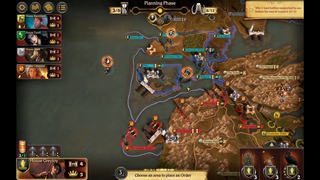 How to Beat the COASTAL ASSAULT House Greyjoy challenge on A Game of Thrones: The Board Game смотреть онлайн