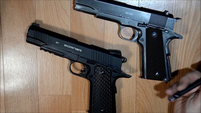 Пистолет пневматический Borner KMB-77 (1911 / Kimber Warrior) смотреть онлайн