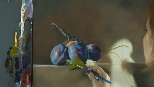 Вебинар по живописи от Ольги Базановой - "Сливы". Пишем маслом смотреть онлайн