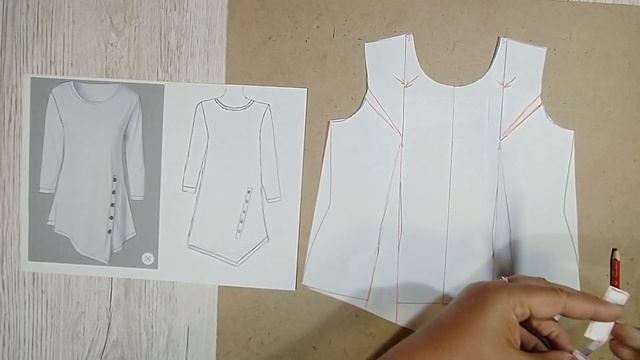 ВЫКРОЙКА.Блуза.Очень красивая.Обработка горловины.Уроки МОДЕЛИРОВАНИЯ смотреть онлайн