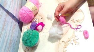 Как связать, золотую рыбку. Мастер класс рыбки ?