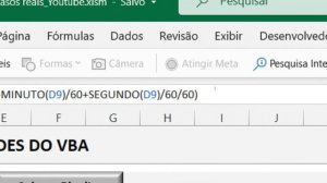 Relógio de ponteiro automático no Excel (VBA)