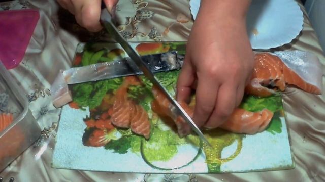 Сухой посол красной рыбы и в рассоле 2 способа.