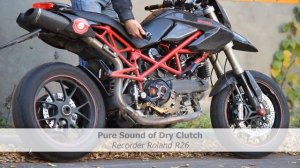 Termignoni Exhaust on Ducati Hypermotard 1100s . High Quality Sound Record. HQSR.