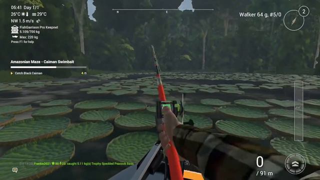 Fishing Planet-Amazonian Maze Monster - Fighter Shark - where to catch Black Caiman Swimbait Missio