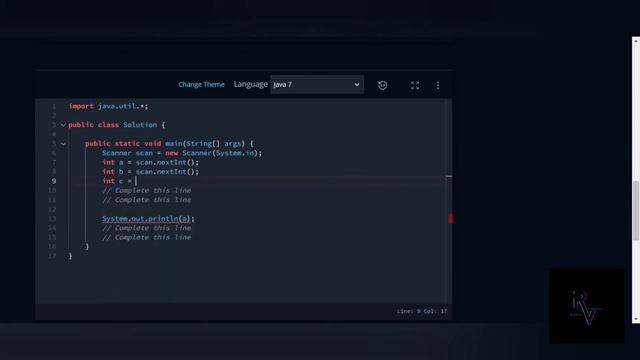 HackerRank - Java Stdin and Stdout I - Task 2 - With Source Code #rahulvijayan #hackerranksolution