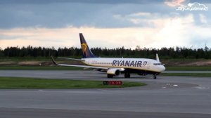 Вылет из Минска задержанного Boeing-737-800 "Ryanair" р/н SP-RSM (UMMS 23.05.21)
