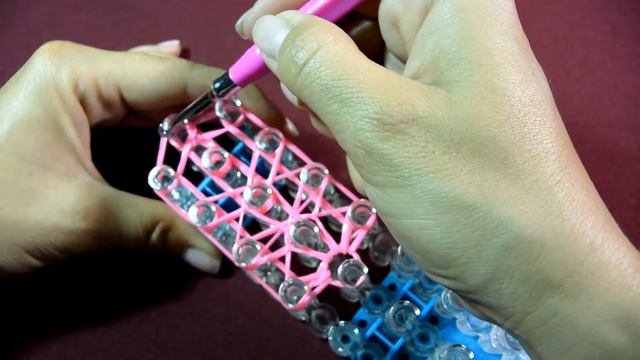 Брелок СЕРДЦЕ сердечко из резинок Rainbow Loom, Heart