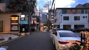 Walking on Saturday Night in Cheongdam-dong Street Gangnam