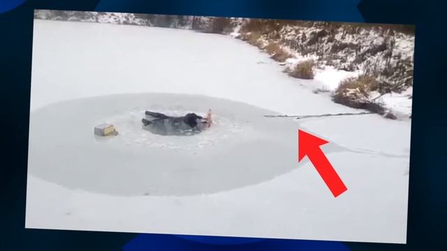 Вот что сделала собака, когда хозяин провалился под лед! смотреть онлайн