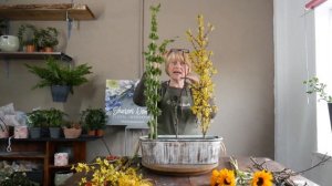 How to Make a Parallel Flower Arrangement - Spring Flower Arrangement - Floristry - Flower Arrangin