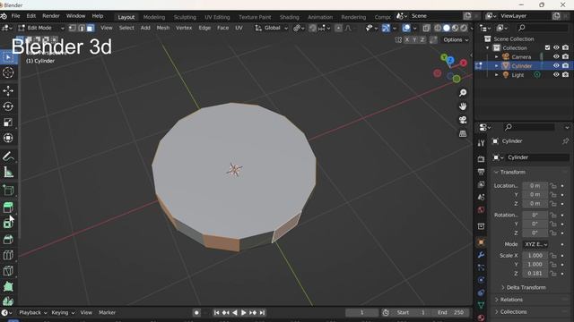 Как сделать шестерёнку в Blender 3d