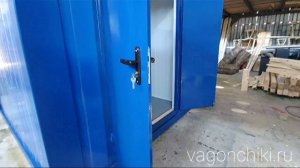Обзор бытовки из сэндвич панелей (вагончики.ру)