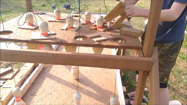 DIY bowling alleyHomemade bowling alley