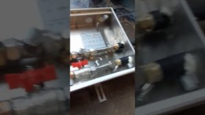 Ввод и подключение коллектора на воду. Rehau