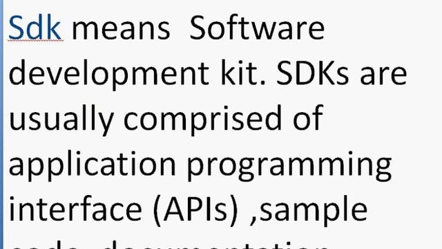 what is sdk ? (software development  kit) in Hindi