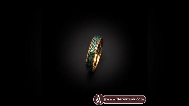 Православное кольцо с молитвой прп. Сергию Радонежскому (серебряное с эмалью) KLSPE0621 смотреть онлайн