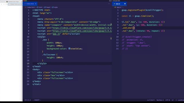 Scroll Trigger Tutorial - 9 - Labels Labels Labels! | GSAP смотреть онлайн