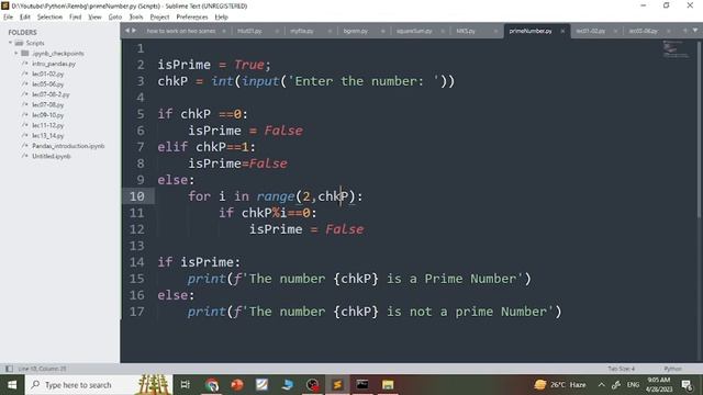 Prime Numbers in Python | Python Made Easy