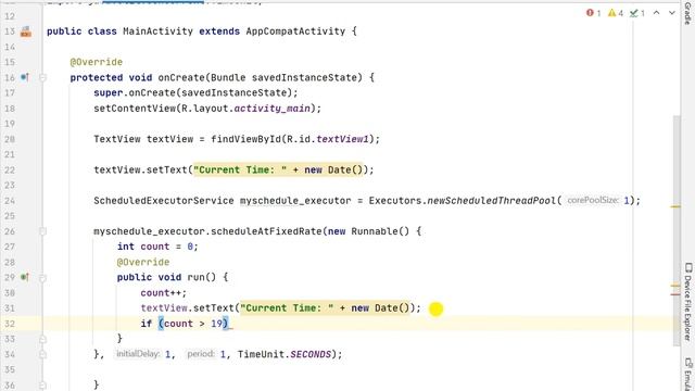 ScheduledExecutorService scheduleAtFixedRate example смотреть онлайн