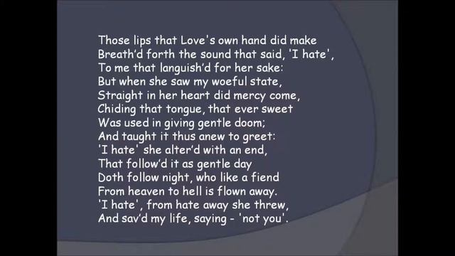 Sonnet 145 Languid Heart смотреть онлайн