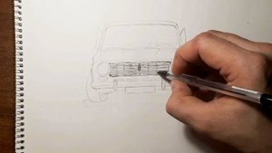 . Как нарисовать ваз 2101 "Копейка"