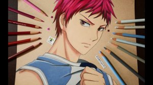 Как нарисовать мангу «Баскетбол» Акаша Сейджуро Куроко, готово.