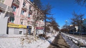 Прогулки по Магадану. По Ленина вниз до Моремолла. Современный Магадан. Прогулки с Анжелиной