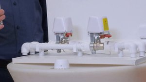 Прибор Протечек.нет демонстрация работы при протечке воды.