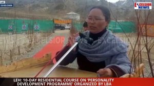 Leh: 10-day residential course on ‘Personality Development Programme’ organized by LBA