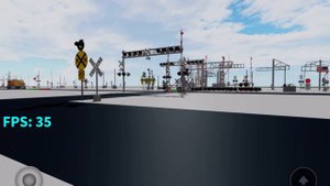 My working railroad crossing in Roblox