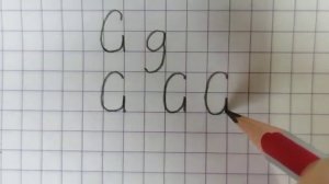 Handwriting for kids - English letter Gg. Учимся писать английскую букву "Gg".