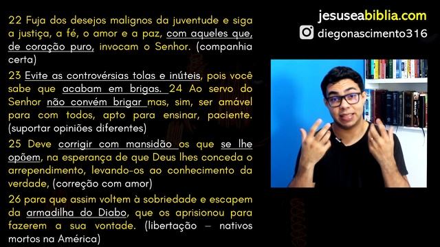 2 Timóteo 2 Estudo: SUPORTANDO OPINIÕES DIFERENTES (Bíblia Explicada) смотреть онлайн