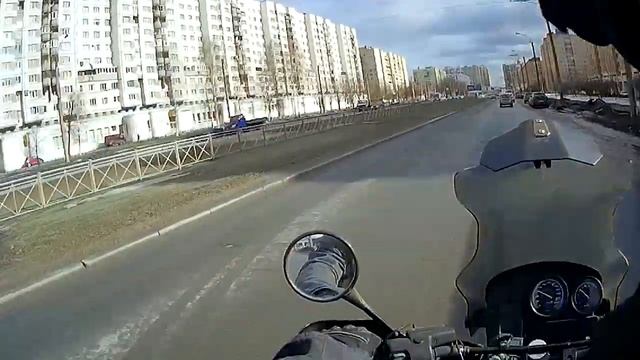 BMW R 1150GS 2003г. Как пройдет тест на снежкой кашке?