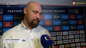 Ohlasy po 4. zápase čtvrtfinále HC Kometa Brno - Mountfield Hradec Králové