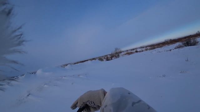 Охота на зайца 2019-2020 №72. Отличная погода, чёткий след, мотобуксировщик на охоте. смотреть онлайн