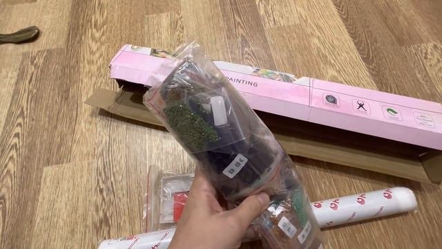 Распаковка алмазной мозаики с AliExpress 😊 #aliexpress #алмазная_мозаика #стразы #распаковка