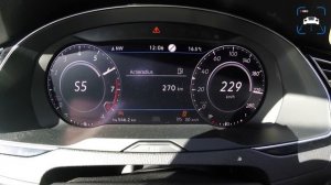 VW Arteon 2.0 TSI 281HP ACCELERATION & TOP SPEED 0-256km/h by AutoTopNL